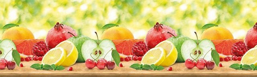 ПАНЕЛЬ ИНТЕРЬЕРНАЯ ПВХ (ФАРТУК) ФРУКТЫ 3000Х600Х1,3ММ