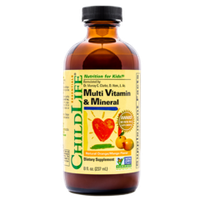 ChildLife Essentials Multi Vitamin & Mineral, Natural Orange/Mango Flavor 237 ml / Важные питательные вещества, мультивитамины и минералы, вкус натурального апельсина и манго