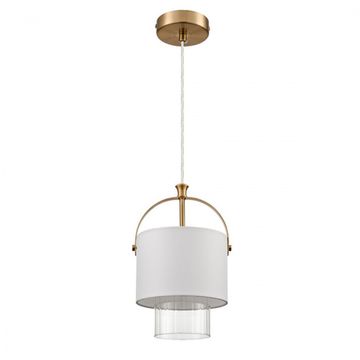 Подвес 1*E14 6593/1 латунь/белый MODERNI Jane Lumion