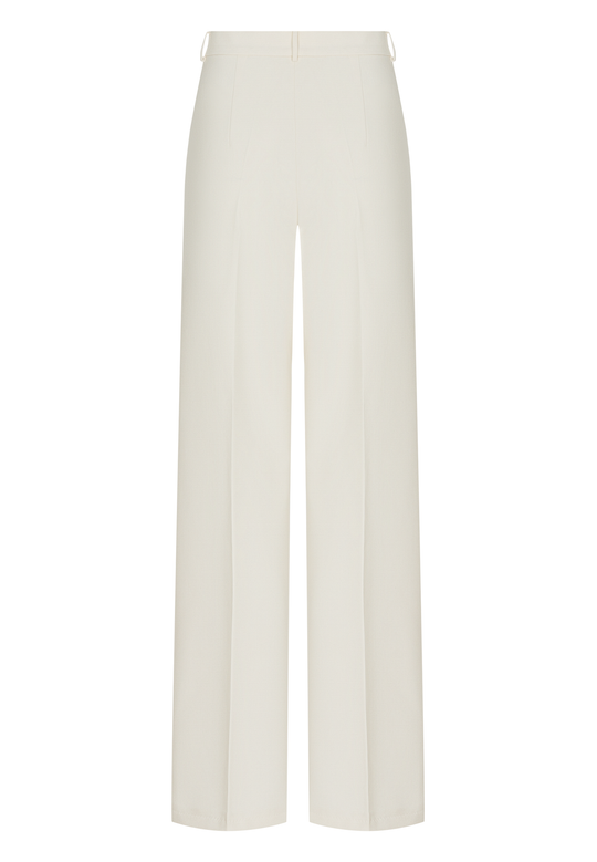 Брюки прямые со стрелками (в оттенке айвори)