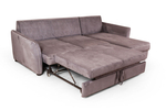 Marco диван-кровать с шезлонгом замша серый