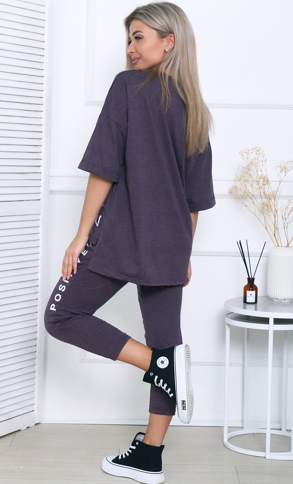 [m] К/ж футболка+штаны 7/8 М565