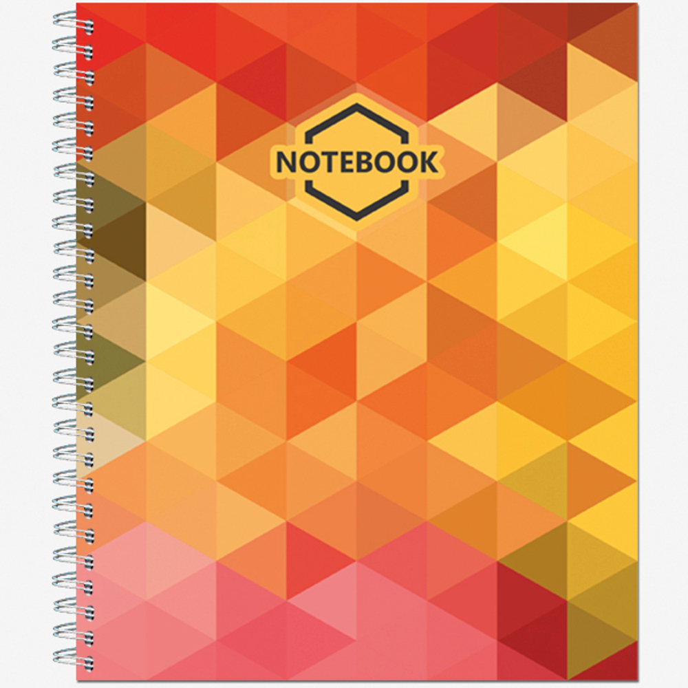 Тетрадь общая 96 листов на металлическом гребне  "Яркий Офис"