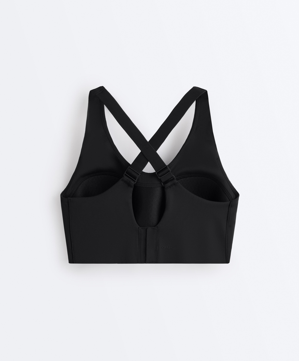 Oysho Кроп-топ Compressive, черный
