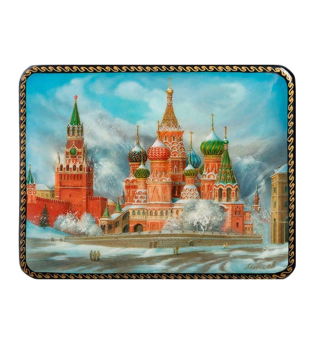 Народные промыслы ШК-19/10-D Шкатулка в технике декупаж «Москва» (10х8х3,5)