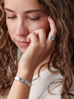 Кольцо из серебра/Частичное чернение