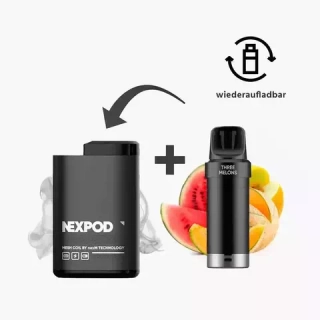 nexPOD Prefilled Pod Kit - Three Melons (5% nic)