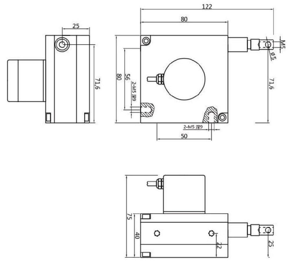Тросовый датчик DPS 620- 2000мм