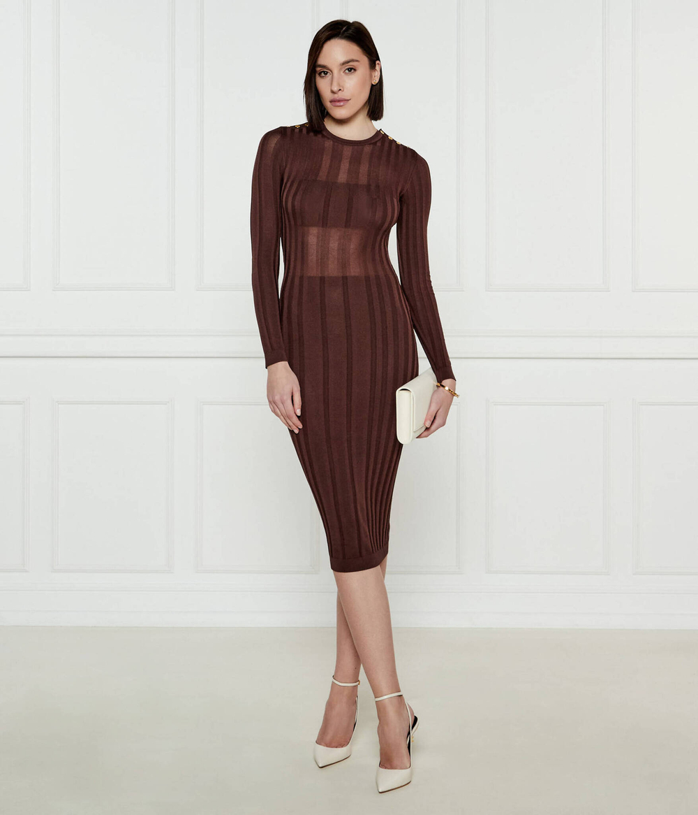 Платье Elisabetta Franchi - коричневый(AM38S51E2)