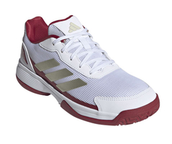 Детские кроссовки для Падел Adidas Kids Crazyquick Shoes - cloud white/ice gold metallic/cloud white