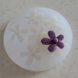 (Ликвидация) Молд Цветок мини со строчкой 25 мм