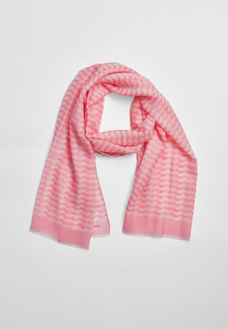 Шерстяной палантин ARGYMAQ PINK 68х180