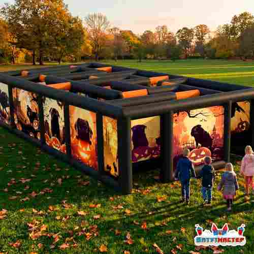 Надувной лабиринт страхов «Ночь ужасов», 11×4×2 м