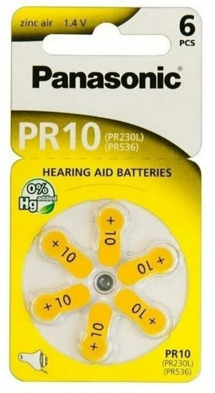 Элемент питания PANASONIC ZA 230H BL6 (для слуховых аппаратов) (6/60)