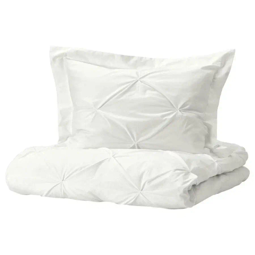 Комплект из поплина ТРУТОГ наволочка + пододеяльник 1,5-сп | белый