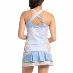 Женская теннисная майка Lucky in Love Liberty In Love With Bra Tank Top Women - Light Blue, Multicoloured