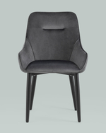 Стул Диана велюр серый