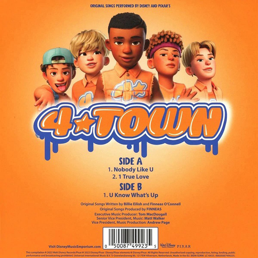 4*Town / Turning Red: Original Songs Performed by Disney and Pixar’s 4*Town (7" Vinyl EP)