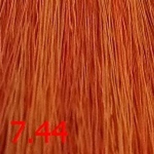 Крем-краска для волос Оттенок 7.44 Натуральный интенсивно-медный блондин KEEN XXL Colour Cream Mittelblond Kupfer-Intensiv 100мл