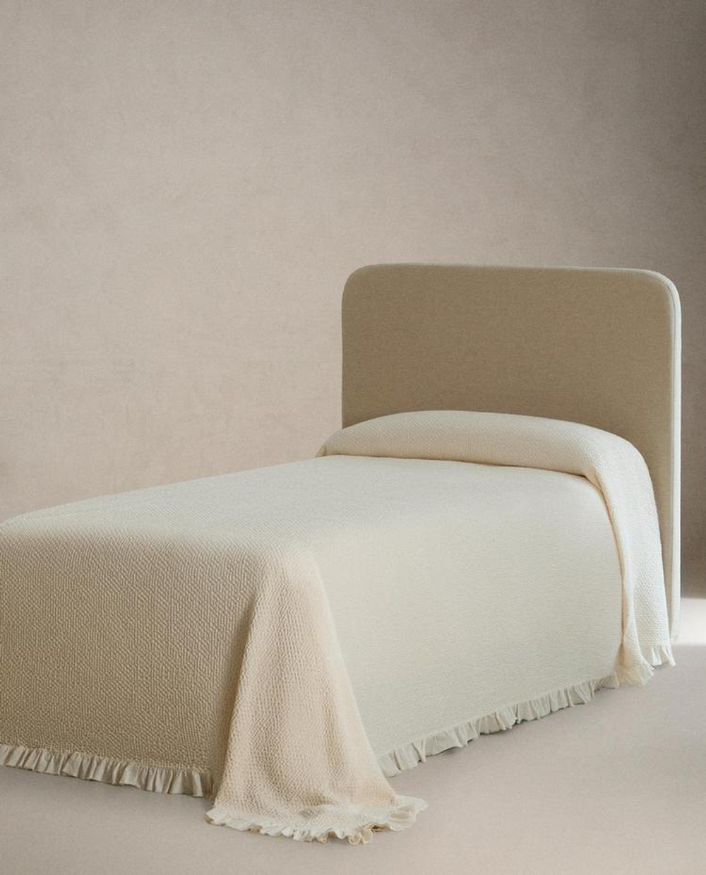 ZARA HOME ДЕТСКОЕ ХЛОПКОВОЕ ПОКРЫВАЛО, ЭКРЮ