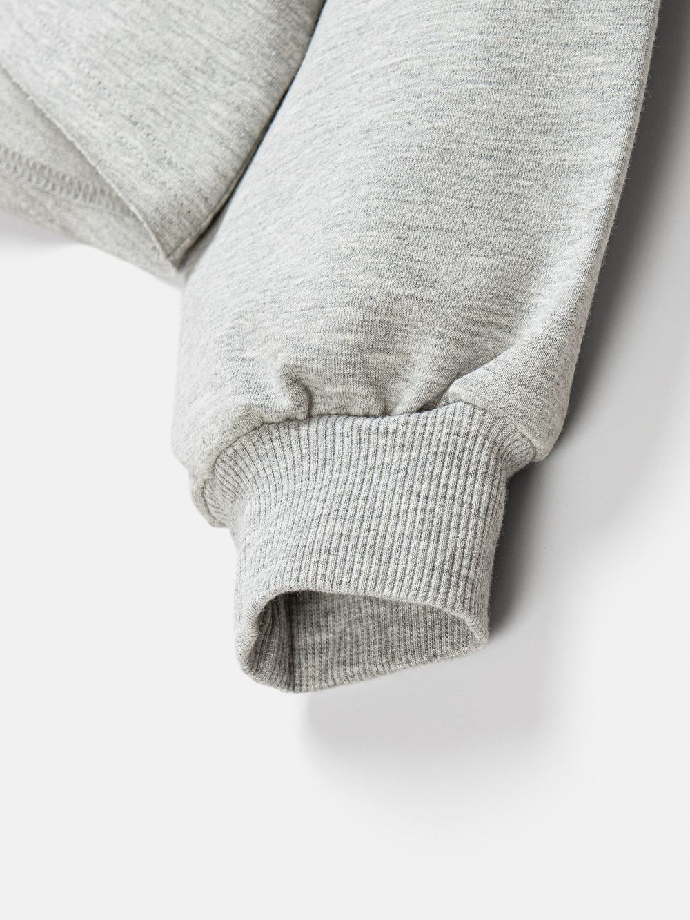 Свитшот укороченный облегченный "Серый меланж" 7+