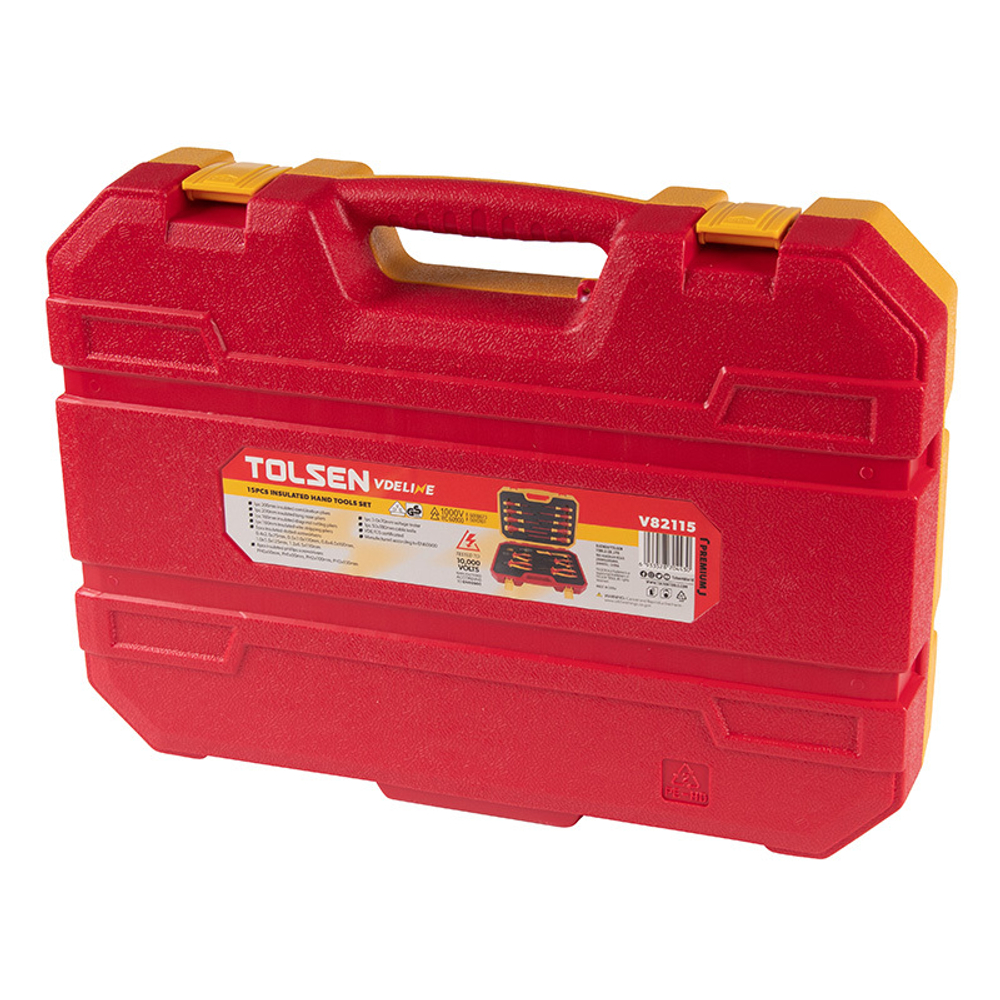 TOLSEN (TTV82115) Набор инструментов диэлектрических, универсальный, 15 предметов