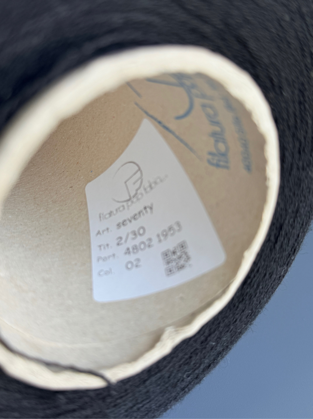 Пряжа PAPI FABIO SEVENTY 2/30 (70% меринос, 30% кашемир), 1500м/100гр, черный