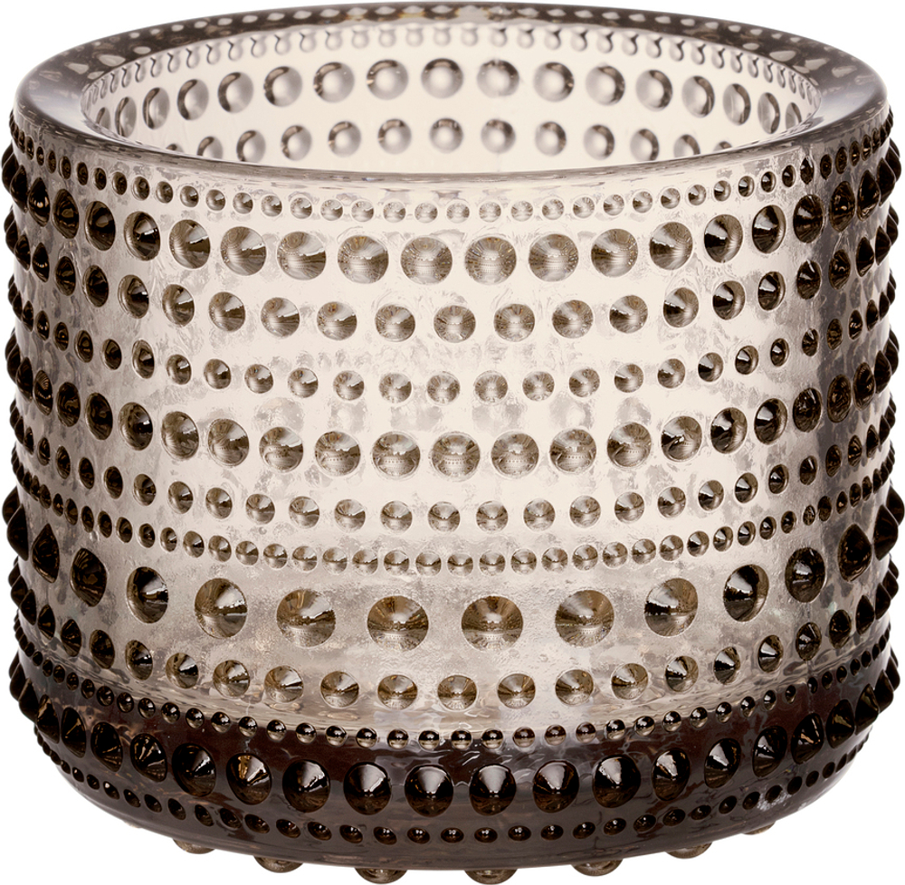 Подсвечник Iittala Kastehelmi, стекло, 6,4 7,6 см, бежевый