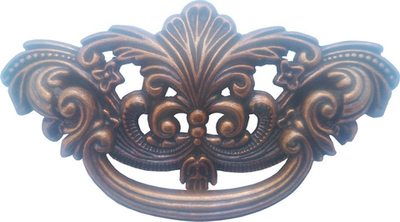 Ручка мебельная скобка ОФК 756-76 F411 старая медь