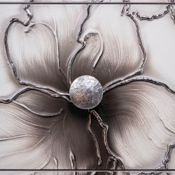 Ручка мебельная Лагуна 120 Античное серебро