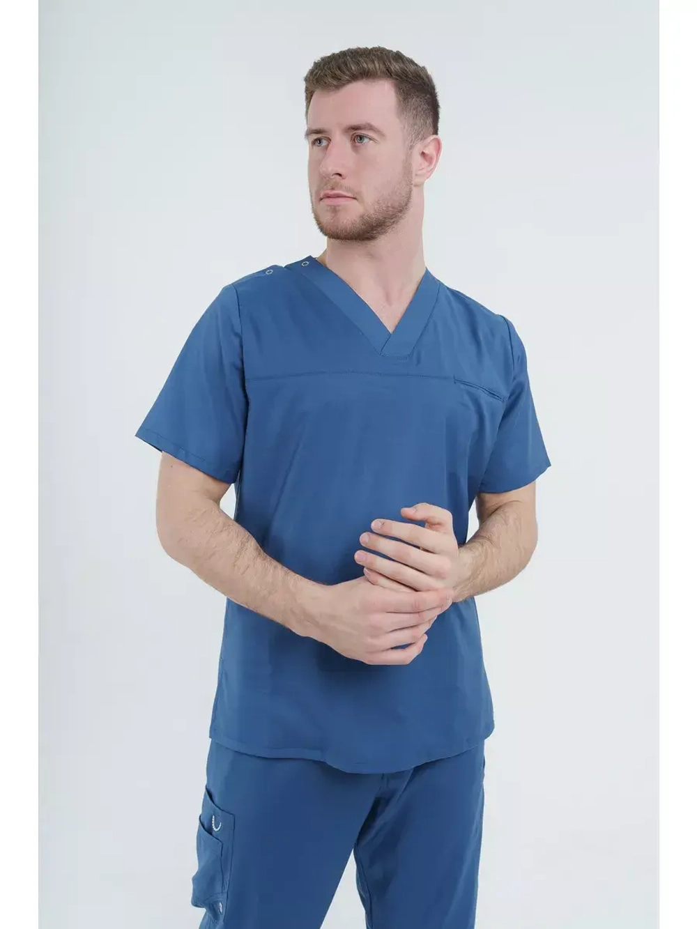 Брюки медицинские мужские спецодежда TZ610-BLU