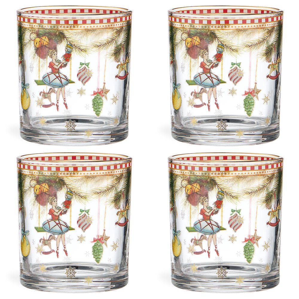 НАБОР СТАКАНОВ ИЗ 4-Х ШТ. "ЩЕЛКУНЧИК" 320 МЛ