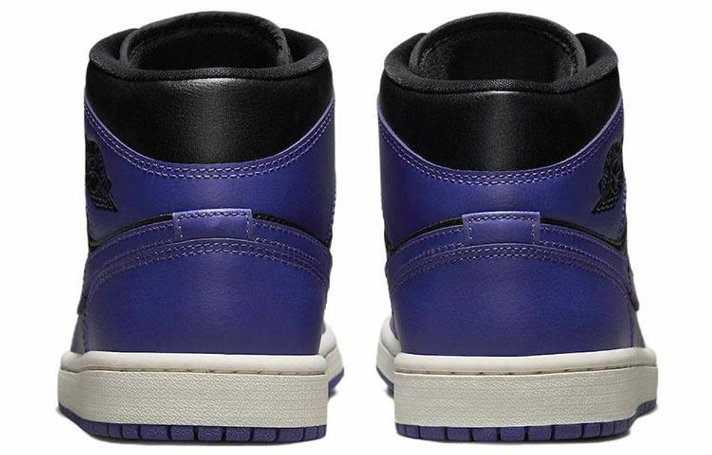 Кроссовки Jordan Air Jordan 1 Mid "Purple Black" (Женская размерная сетка)