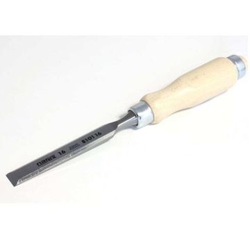 Плоская стамеска Narex с деревянной светлой ручкой 16 мм 8101-16
