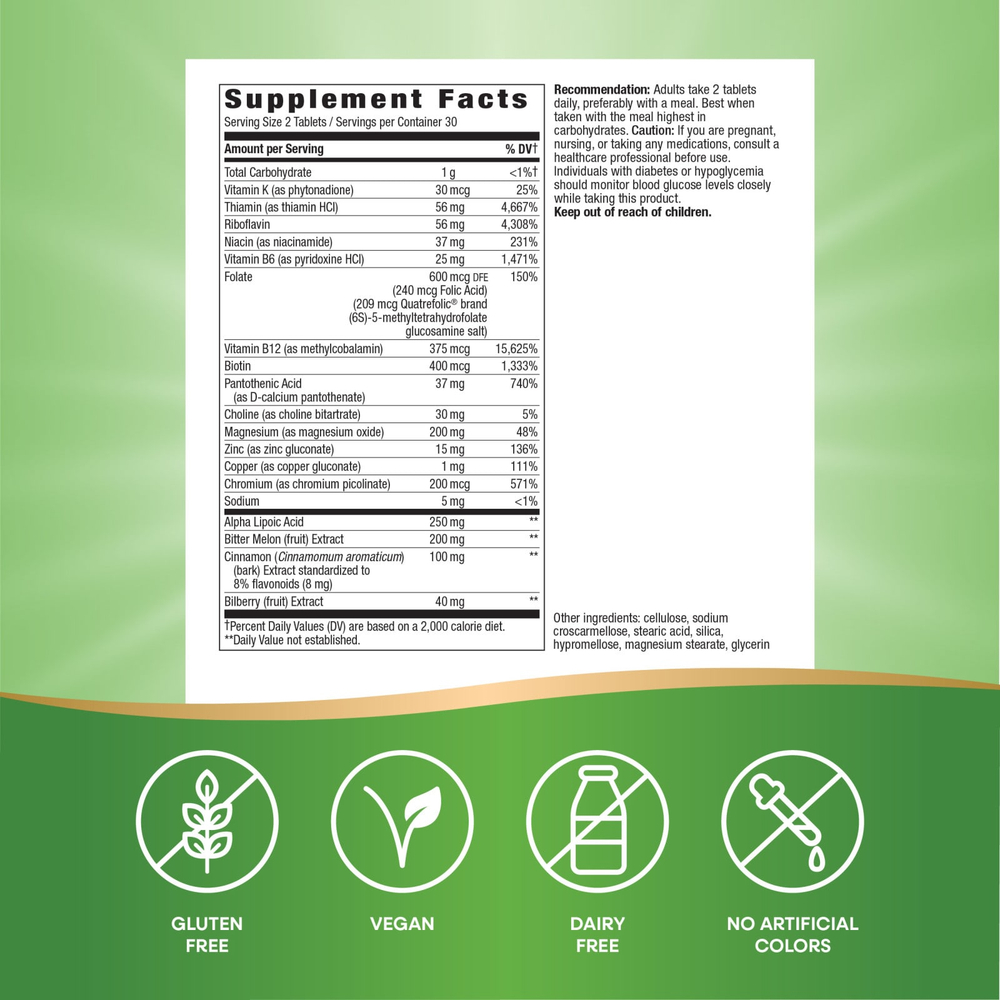 Nature's Way, Blood Sugar Management®, 60 таблеток