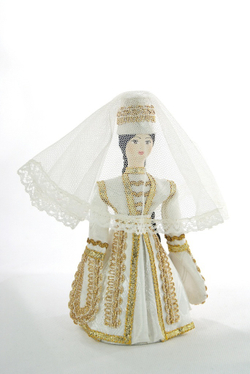 Кукла коллекционная в Кабардинском женском костюме