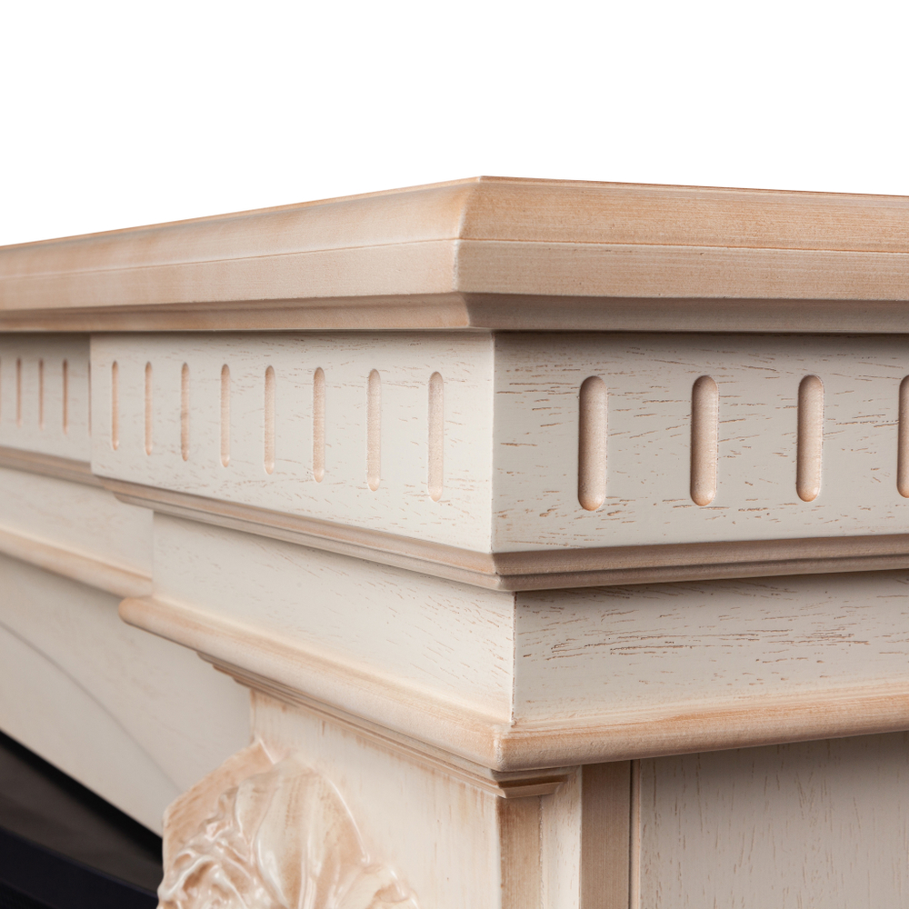 Портал Real Flame Diva 33 WT Белый дуб с бежевой патиной