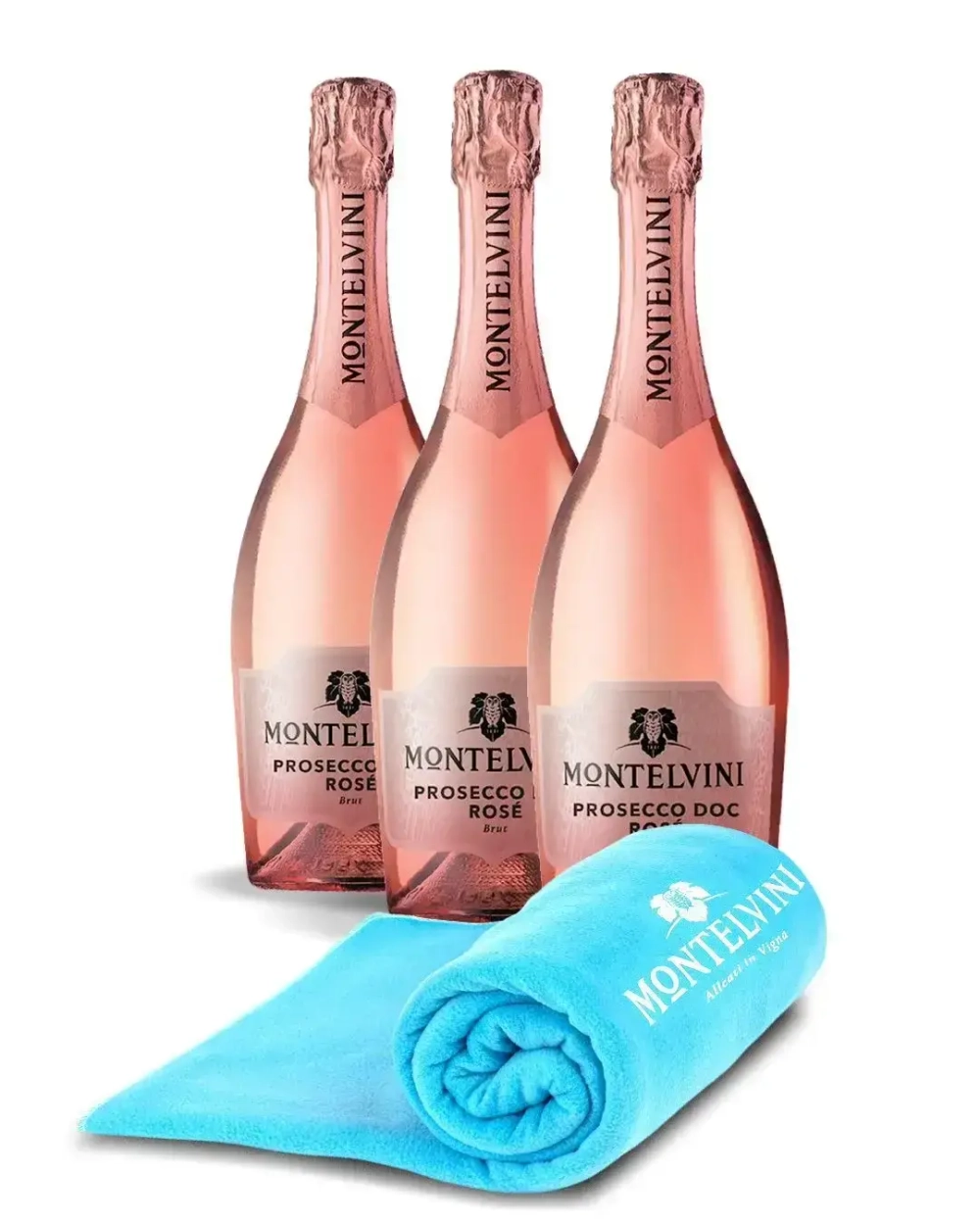 Montelvini Prosecco DOC Rose Brut 0,75 л. 3 шт. + Плед Montelvini в подарок