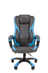 Офисное кресло Chairman   game 22 Россия экопремиум серый/голубой