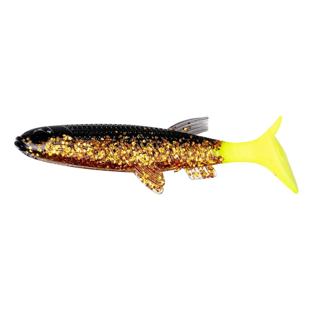 Виброхвост несъедоб. Nelma 3,15"/8 см Black Sparkles LT 100шт. (HS-26/1-033-N) Helios