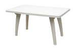 Стол пластиковый Солнце арт.741б прямоугольный (белый)