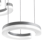 763339 Подвес UNITARIO 34.5W LED 3795LM СЕРЕБРО МАТОВЫЙ 3000K