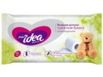 Бумага туалетная влажная растворяющаяся детская Fresh idea 40шт, 13*17см гипоаллергенная без отдушек