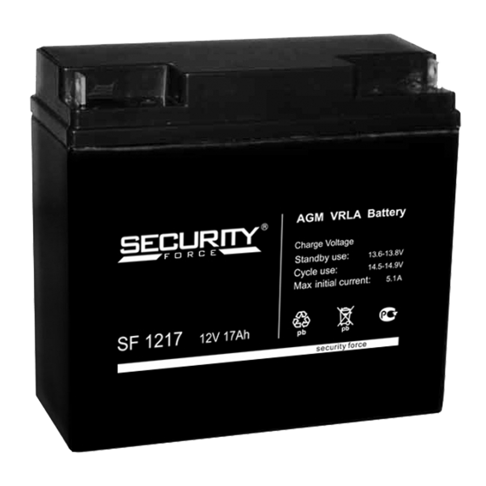 Аккумулятор 17,0 А/ч (SF 1217), ЧЕРНЫЙ, (4614030010010)