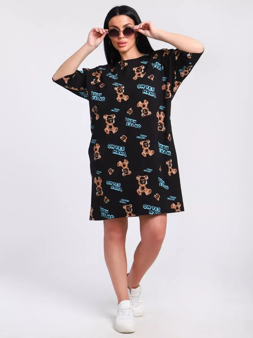 Платье-футболка спортивное оверсайз