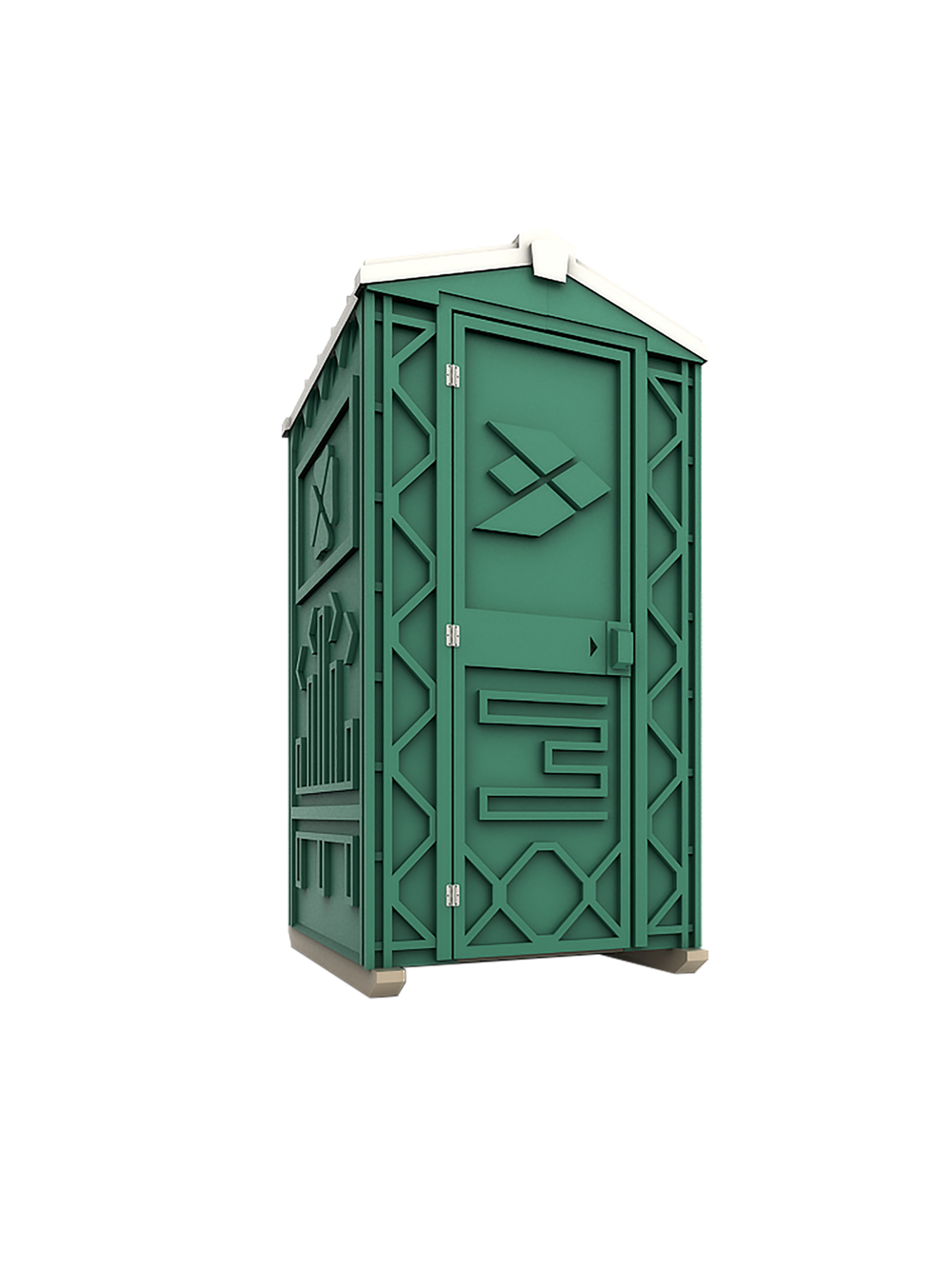 Мобильная туалетная кабина ECOSTYLE Экогрупп(1200x1100x2200см;75кг;синий) - арт.560139