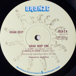 Виниловая пластинка Uriah Heep - Uriah Heep Live 2LP