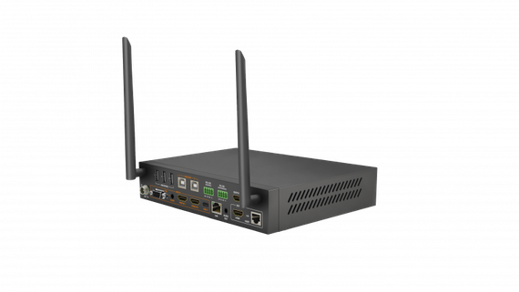 Wyrestorm SW-540-TX-W - HDBaseT презентационный коммутатор 4K30 40 м, с 4 входами USB 2.0, мультивью. режим и (поддержка AirPlay и др.)