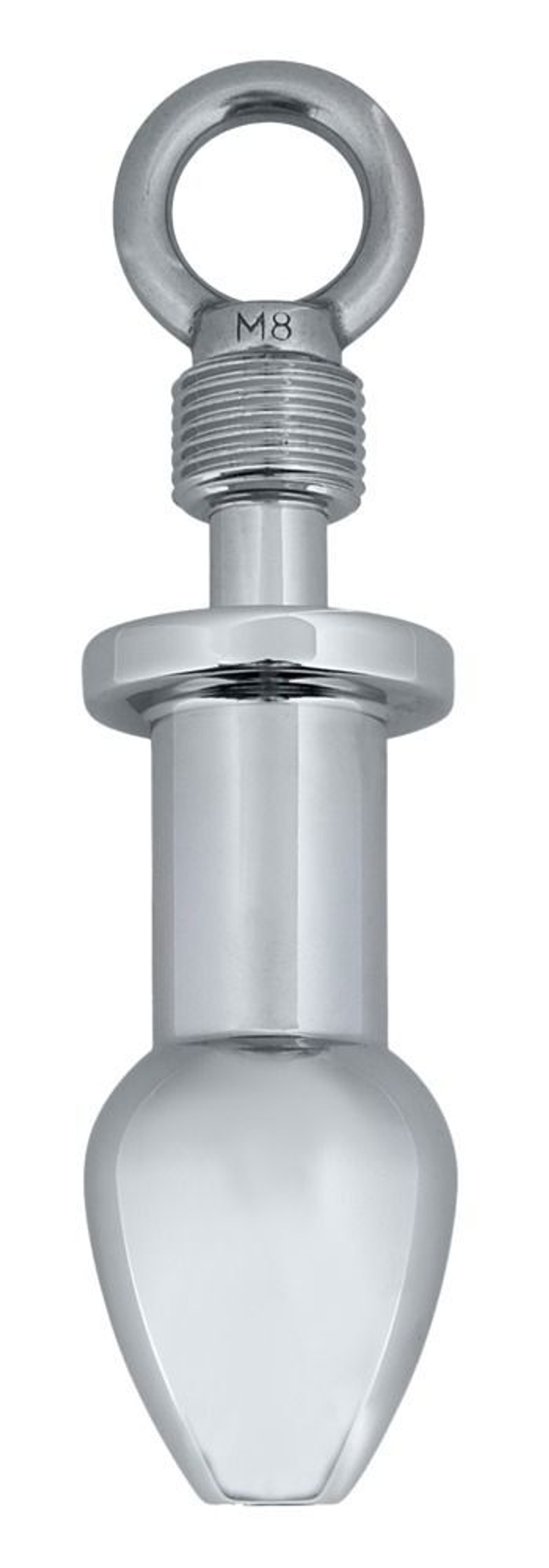 Наручники с анальной пробкой на цепи (Цвет: серебристый с черным)