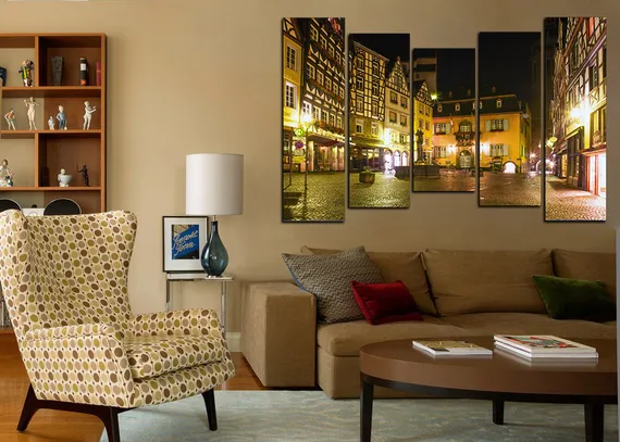 Модульная картина "Тихий переулок"